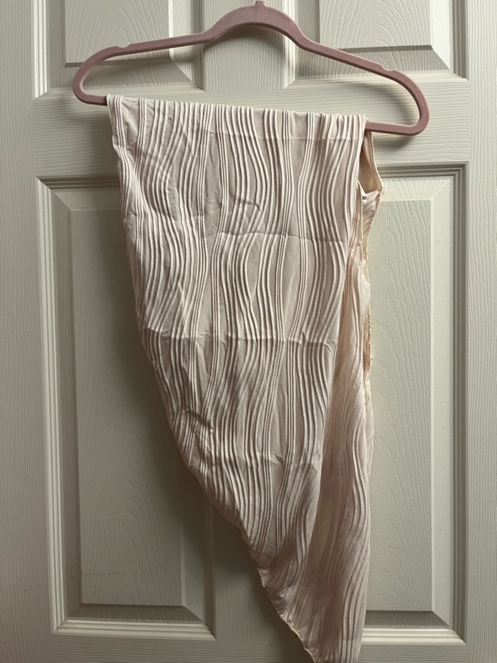 Off White Ribbed Lace-Up Bikini with Tan and Silver Accents 3 Piece Small New - Picture 9 of 10